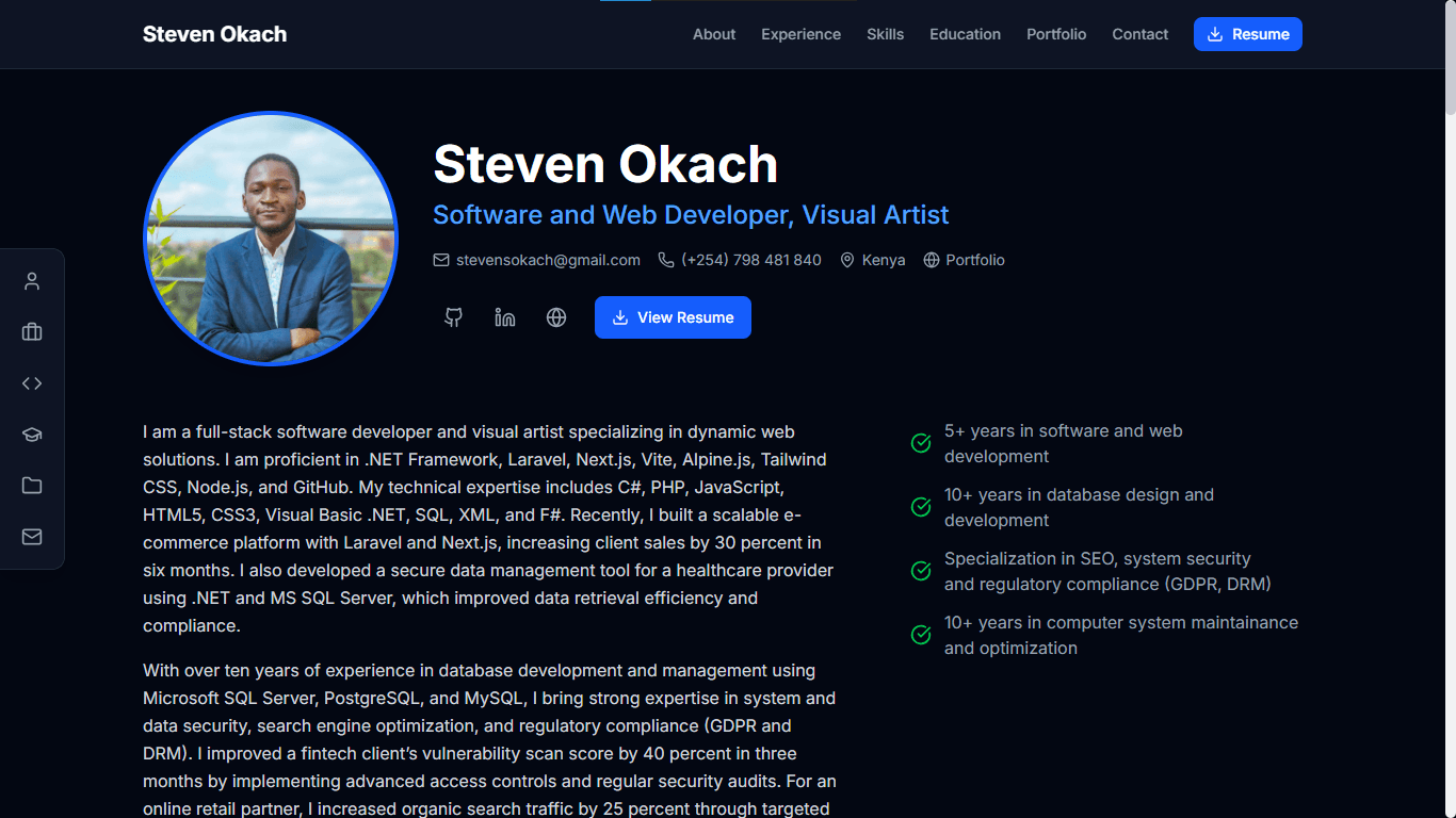 Steven Okach Digital Portfolio